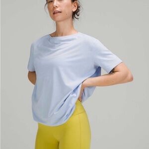 lululemon athletica Light Blue Short Sleeve Tee